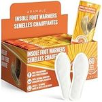 Bramble Insole Foot Warmers - Natural, Odorless, Air-Activated Warmers - Up to 10 Hours of Heat - 30 Pair (60 Warmers)