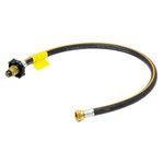 Hamilton Gas Products Handwheel POL Pigtail Hose - 0.45m x W20 | Connect Motorhome & Caravan to Propane Gas Cylinder & Changeover | Soft Nose Handwheel POL, No Spanner Needed