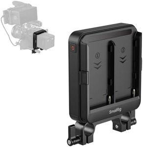 SmallRig Dual NP-F Battery Plate Kit for 15mm LWS Rods, Power Supply for D-Tap, DC, USB-C Ports, Adapter Mount Plate for NP-F550 / 570/750 / 770/950 / 970 Batteries, Supports UPS - 5537