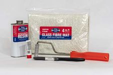 Baileys Premium Quality Fibreglass Repair Kit Resin Including Tool – GRP - 4sq.ft. UK Manufactured Chopped Strand Matting (CSM)