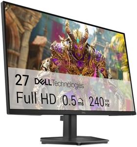 Dell 27 Gaming Monitor - SE2726HG, Full HD (1920x1080), 240Hz, Fast IPS, 0.5ms, AMD FreeSync Premium, 99% sRGB, HDR10, VESA (100x100mm), DisplayPort, 2 HDMI, 3 Year Warranty, Black