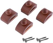 Classy Clamps Wooden Quilt Wall Hangers – 4 Small Clips (Dark) and Screws for Wall Hangings - Tapestry Hangers/Quilt Hangers for Wall hangings - Quilt Clips/Wall Clips for Hanging/Quilt Racks