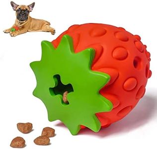 YOUMI Strawberry Dog Chew Toy for Aggressive Chewers, Durable Puppy Feeder Toys for IQ Training & Mental Enrichment, Lovely Dog Toy