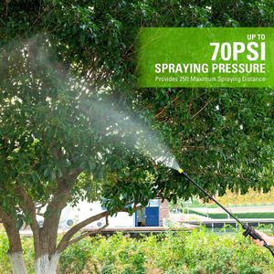 Greenworks 40V Cordless Backpack Sprayer, 4 Gallon, 5 Tips, 25ft Spray