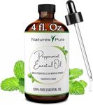 Naturex Pure Peppermint Essential Oil 4 oz (118 ml) | Pure & Natural Aromatherapy Oils with Exclusive Premium Dropper | Therapeutic Grade Peppermint Oil for Hair, Skin Care and Diffuser