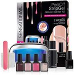 Sensationail Deluxe Stripgel Starter Kit - includes 4 x Full Size Gel Polishes