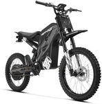 HAPPYRUN Electric Dirt Bike 6500W Peak Motor 72V 30Ah Battery Electric Bike for Adults 50MPH Top Speed 70+ Mile Range Ebike Hydraulic Brakes Electric Motocycle G300pro (G300PRO Black)