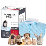 Small Pet Pee Pads, Pee Pads for Pets, Puppy Training Pads, Super Absorbent & Leak Pads for Kids, Elderly - Liquid, Urine, Accidents(100 Count/13X17.7in)