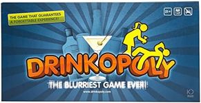 Drinkopoly – A Board Game by Crazy Dice 6-10 Players – Party Board Games 30-60 Minutes of Gameplay – Games for Game Night – for Adults Ages 21+ - English Version