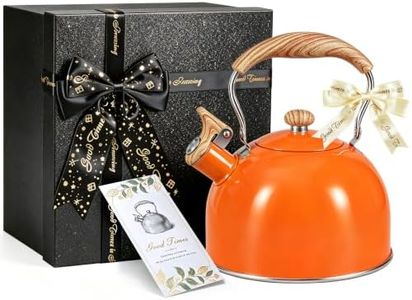 GGC Whistling Tea Kettle with Black Gift Box for Mom, Weddings, Birthdays