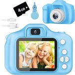 Happy Choices - Kids Digital Camera, Toddler Camera, Kid Camera with 2 Inch Screen Camera for Kids, Toys for above3 to 12 Years Old-with SD Card (Blue)