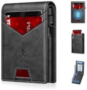 Wallet for Men RFID Blocking Minimalist Card Holder Wallet for 12-14 Cards