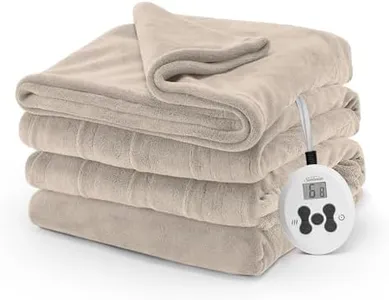 Sunbeam Royal Luxe Mushroom Heated Blanket - Full