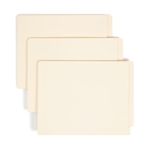 Smead Shelf-Master® End Tab File Folders, 100 Count, Manila, Reinforced Straight-Cut Tabs, Letter Size (24110)