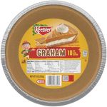 Keebler Ready Crust 10-Inch Graham Cracker Pie Crust, Premade Pie Crust For Baking And No-Bake, 9 oz