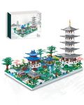 Kimiangel Chinese Architecture Mini Blocks Set, Large Tower West Lake Collection Model for Display Set, Christmas/Birthday Gift for Adults and Kids Age 14+|Nano Micro Block Lover