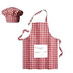 Fancyclub Children Chef Costume Baby Chef Apron + Hat for Kids Dress|| Chef Cook Apron Costume (4-5 Years, White Pocket)