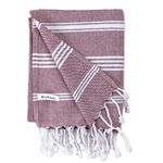 IndiHaus - Premium Large Cotton Towels For Bath (150Cm X 85Cm)| Soft, Absorbent And Comfortable Towels For Bath Large Size | Quick Dry Gym, Travel & Bath Towel [Earthy Crimson, Set Of 1], 250 TC