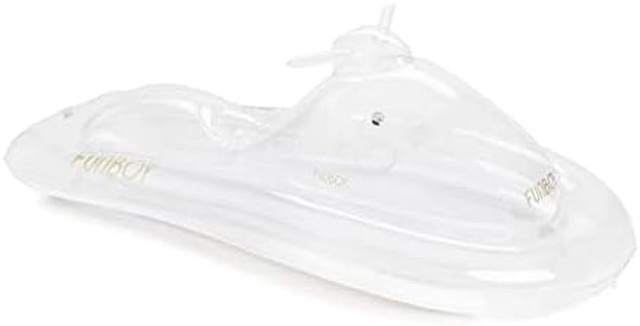 FUNBOY Winter Fun Inflatable Snowmobile, Single, Clear Single