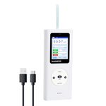 Gauss Meter, Tesla Meter Gaussmeter with 0~25k Gs (0-2500mT) Range, Magnetometer Magnetic Field Strength Tester, HD Display/Audible Alerts/Data Storage, N/S Pole Detection, Industrial, Workshops