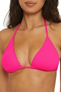 BCA by Rebecca Virtue Kira - Women's Multi-Way Triangle Bikini Top, Sexy Swimwear Separates for Women, Taffy, Large