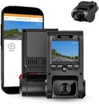 ALLIUMS 2.5K Dash Cam Duo: Front and Rear Dash Cameras with Wi-Fi & GPS, Dash Cam WDR, Dash Cam G-Sensor, Dash Cam Loop Recording, Dash Cam IR Night Vision, Supports 256GB Max