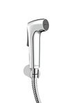 Aquieen ABS Health Faucet Set with 1 Meter SS 304 Shower Tube & Wall Hook (Fluid)