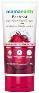 Mamaearth Beetroot Daily Glow Face Cream With Beetroot & Hyaluronic Acid - 80 g | Gives Hydrated Pink Glow | Gives Instant Brightening Effect | Lightweight & Non-Greasy | Natural Glow | For All Skin Types