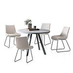Zerifevni Round Dining Table and Ch