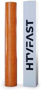 HTVFast Glitter HTV Vinyl Rolls Heat Transfer Vinyl - 11.8" x 10' Roll - Adhesive & Flexible PU Material - Easy to Cut, Weed & Transfer with Home Iron-Works on Plastic, Wood, Ceramic & Fabric (Orange)