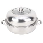 Steel Stockpot With Steamer Baskets