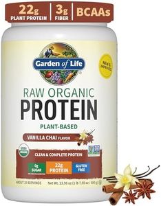 Garden of Life Organic Vegan Protein Powder, Plant Based & BCAAs, Organic Protein Powder with Probiotics & Enzymes, Non-GMO, Gluten-Free Lactose Free 1.2 LB