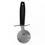 Fackelmann INITIAL Pizza Cutter Stainless Steel with PP Handle, 6cm⌀ wheel, 21cm, Silver, Black