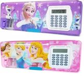 Stylie Modern Alternatives Frozen Pencil Boxes, Double Sided Opening, Set of 2, Multicolored Frozen Calculator Geometry Pencil Box with Magnetic Lock & Dual Pencil Sharpner for Girls Boys