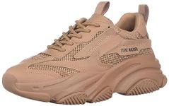 Steve Madden Women's Possession Sneaker, Almond, 4.5 UK