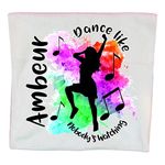 Dance like nobody's watching personalised dance towel colour splash gym glass workout towel gym towel sports towel yoga gift gym lover