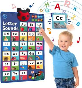 LEARNING BUGS What do Letters Sound, Alphabet Phonics, Interactive Letters and Sounds Talking Poster, Preschool & Kindergarten Learn to Read, Ages 3+