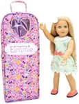 Playtime by Eimmie 18 Inch Doll - Girl Dolls with Blonde Hair, Blue Eyes, Outfit, Shoes, Pajamas, 18” Clothes Accessories & Travel Suitcase - Girls, Toddler & Childs Play Dollie - Eimmie