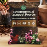 TrustBasket Premium Decompressed Cocopeat Powder 2KG – Ready-to-Use, Kerala's Coconut Husk Powder Coconut Coir Soil Conditioner for Potting, Indoor/Outdoor Gardens – 100% Natural, High Water Retention