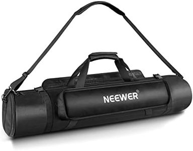 NEEWER 32"/0.8m Tripod Carrying Case, Heavy Duty Waterproof Nylon Bag with Handles & Shoulder Straps, Compact Case with Full Length Zippered Closure, External Pocket for Light Stand/Boom Stand/Tripod