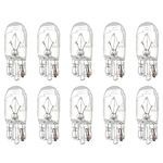 cciyu T10 168 194 W5W Halogen Light Bulb Instrument Cluster Gauge Dash Lamp (10pack white)