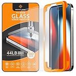 rooCASE Glass Screen Protector for Apple iPhone 14 Pro Max, (6.7 Inch), Case Friendly Tempered Glass Front Cover Protection with Alignment Frame, Pack of 3