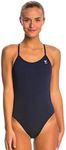 TYR Women's Durafast One Solids Swimsuit, Navy, Size 26