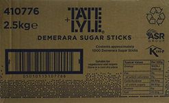 Tate & Lyle Sugars Demerara Sugar Sticks (pack of 1000)