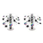 Amscan 240098 70s Mini Disco Cascade Centerpiece, 19cm (Pack of 2)