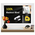 100% Blackout Blind, 300x145cm Blackout Curtains for Window Cut to Any Size Portable Temporary Blackout Blinds Easy to Stick On No Drill Blinds Blackout Curtains for Bedroom, Nursery, Travel RV Car