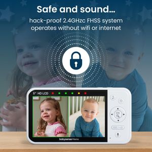 Babysense Prisma Baby Monitor with 2 Cameras – Video & Audio