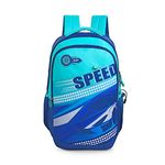 Skybags Casual Backpack 30L With Rain Cover, 3 Compartment, Hidden Pocket, File Sleeve & Printed ID Tag | Blue | Squad Plus