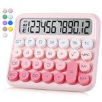 VEWINGL Mechanical Switch Calculator,Calculator Cute 12 Digit Large LCD Display and Buttons,Calculator with Large LCD Display Great for Everyday Life and Basic Office Work.with Battery