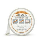 SNAPHEM Hemming Tape for Curtains, No-Sew No-Iron - Shorten Too-Long Curtains